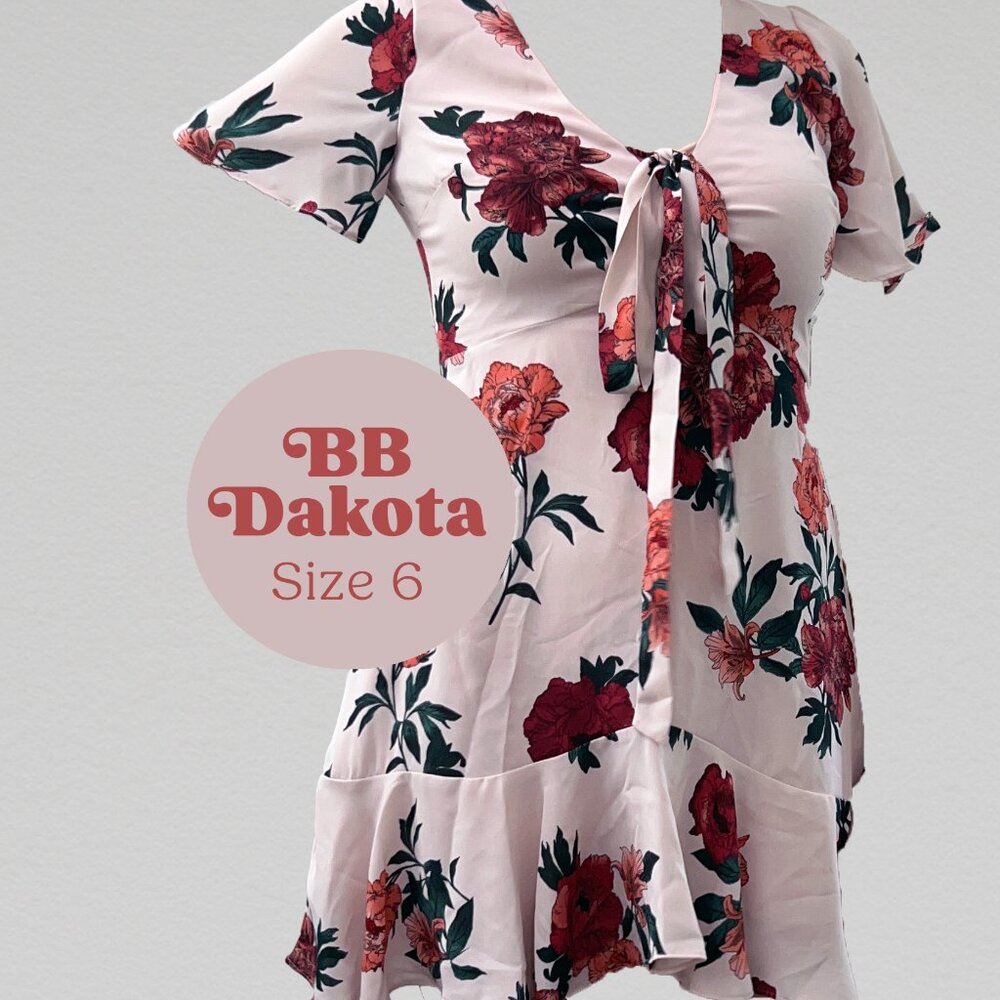 BB Dakota pink floral mini dress 🌹